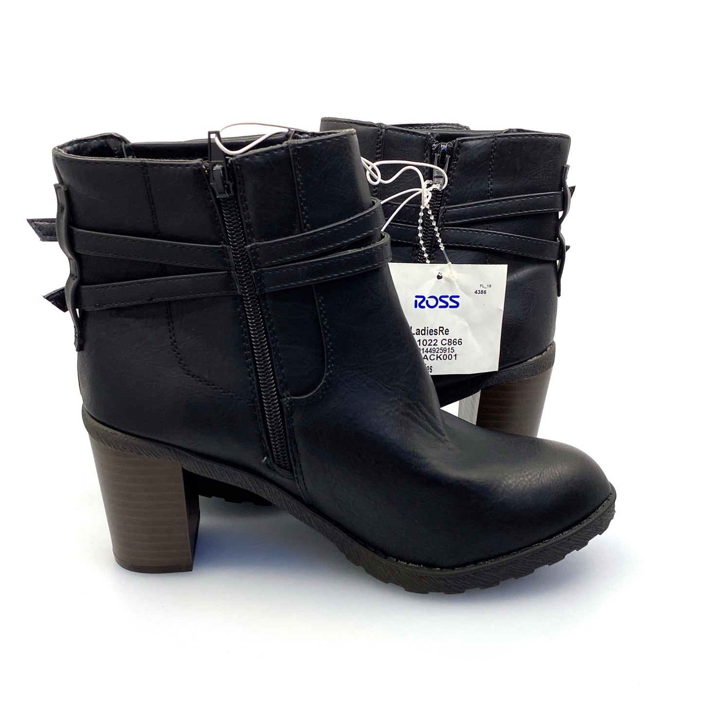 NWT Diba Womens ‘Shelby’ Size 7.5M Black Size-Zip Booties
