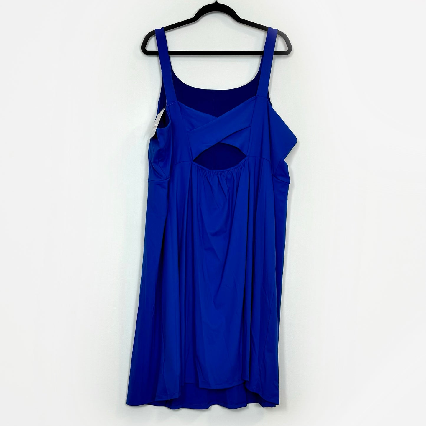 LuLaRoe | Navy Cross Back Dress | 3XL (24-26) | Royal Blue | Solid | NWT