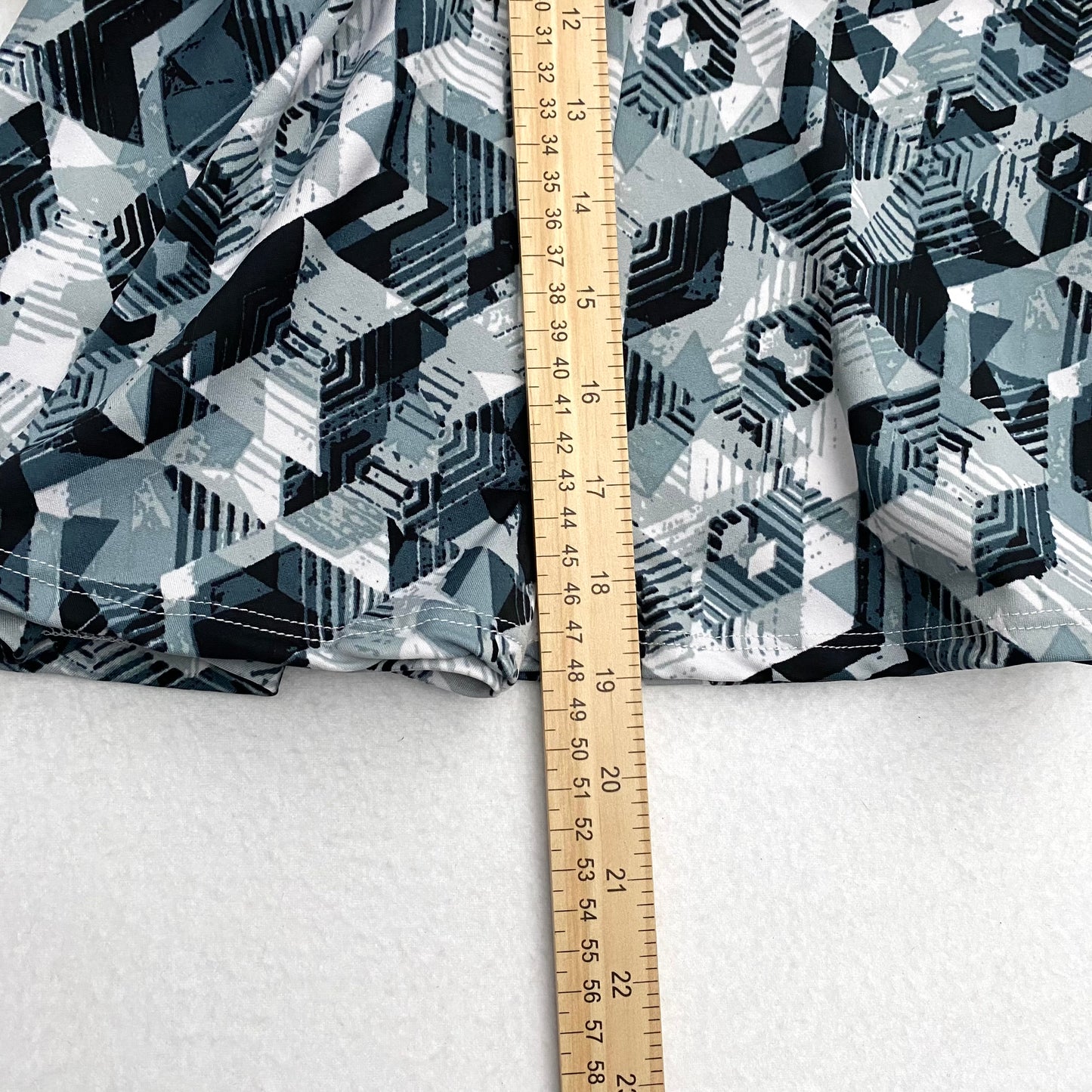 LuLaRoe Kids Azure A-Line Skirt | 12 (12-14) | Multicolor/Gray Geometric Pattern | NWT