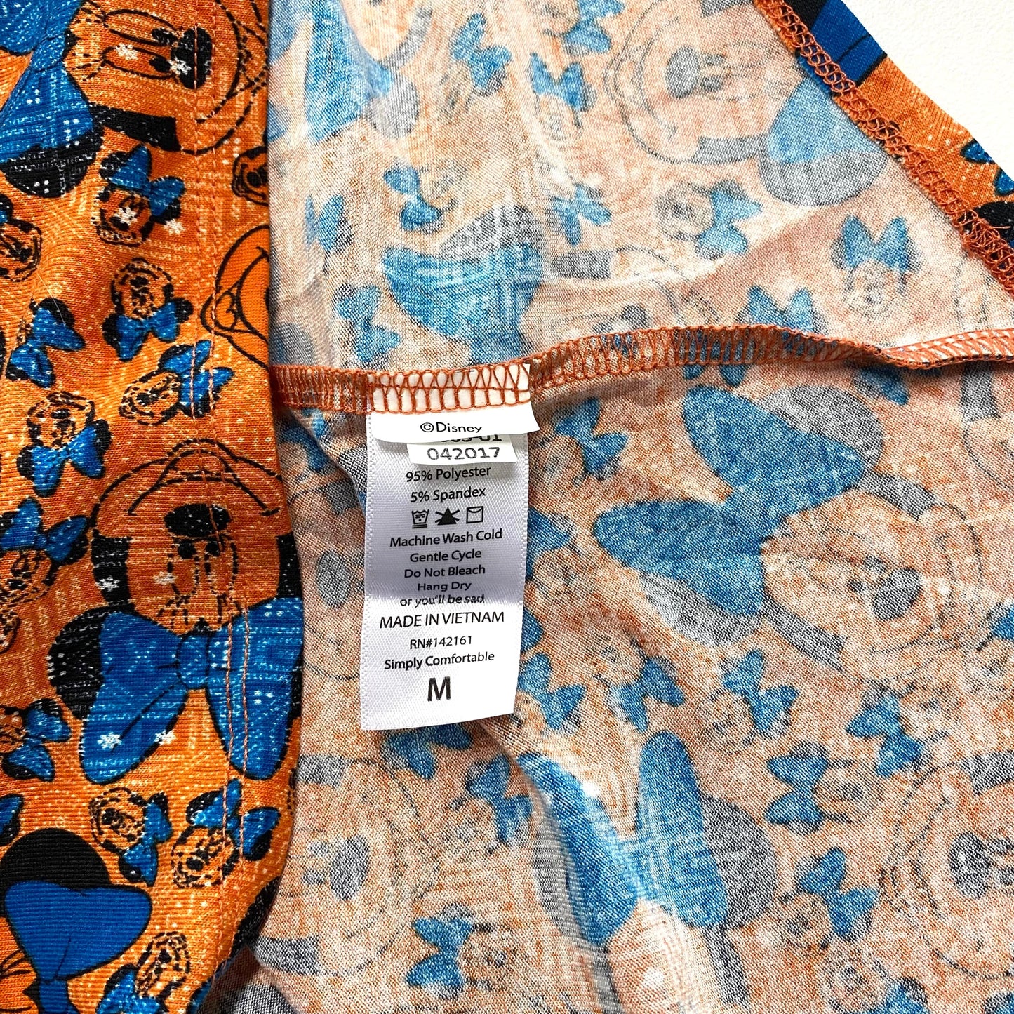 LuLaRoe Disney | ‘Minnie Mouse’ Pattern Irma S/s Tunic Top | Color: Blue/Orange | Size: M | NWT