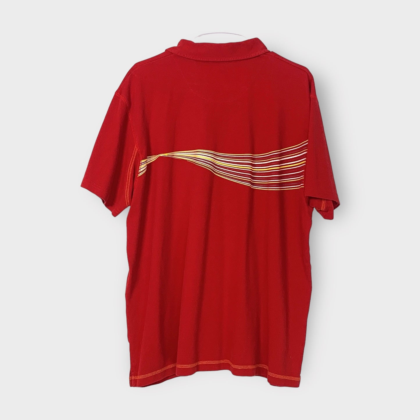 Mountain Dew Men's Short Sleeve Polo Golf Shirt - XL - Red - EUC