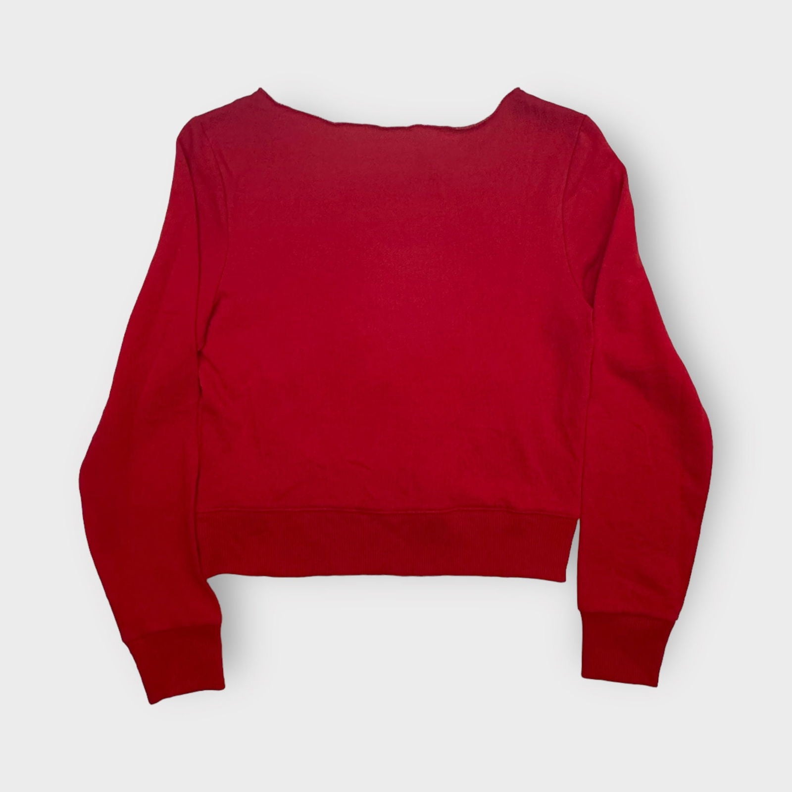 5th & Ocean | Torn Neck L/s Pullover Sweatshirt | 10 | Nebraska Huskers | Red | NWT -  | Buy at Parsimony Shoppes