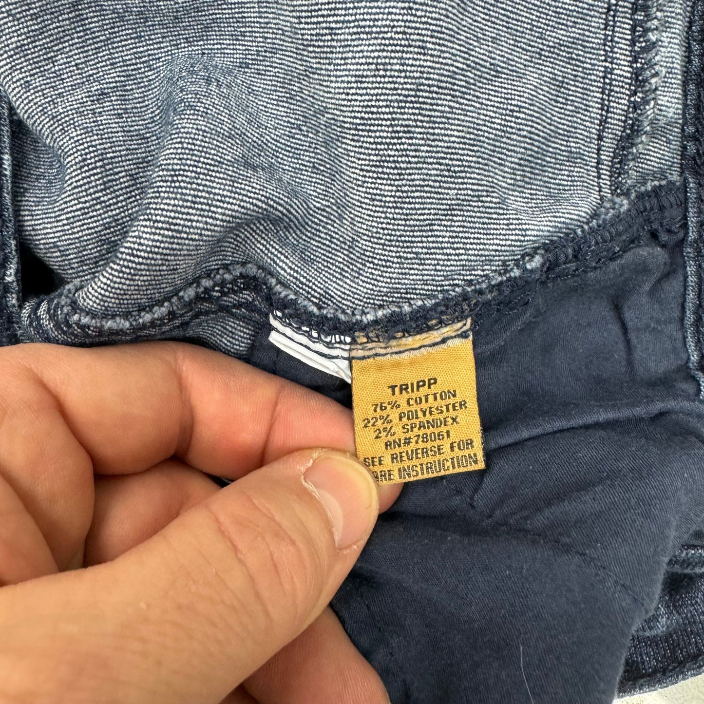 TRIPP NYC Acid-Washed Denim Skinny Jeans – Comfortable Fit for Women – Available in Blue – Size 11