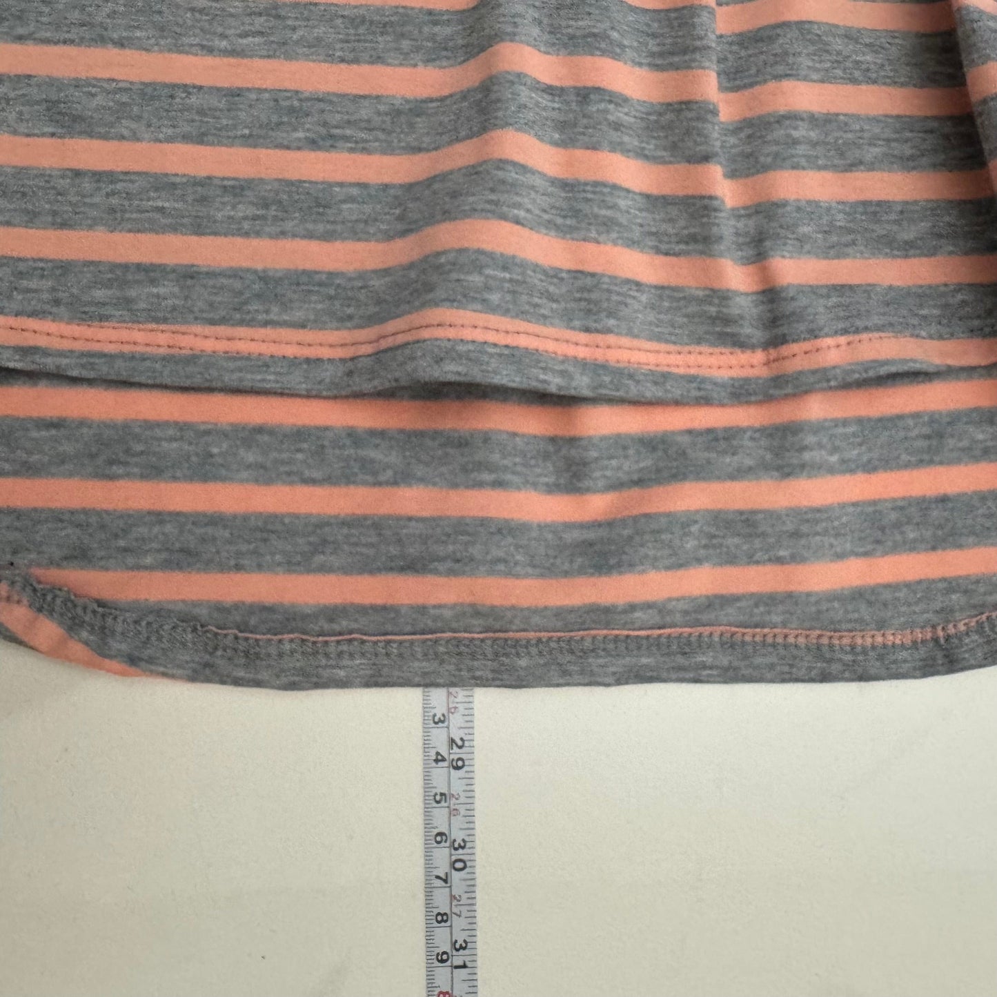 LuLaRoe Vault | Lynnae High-Low L/s Top | Size: XS (2-4) | Peach/Gray | Heathered | NWT