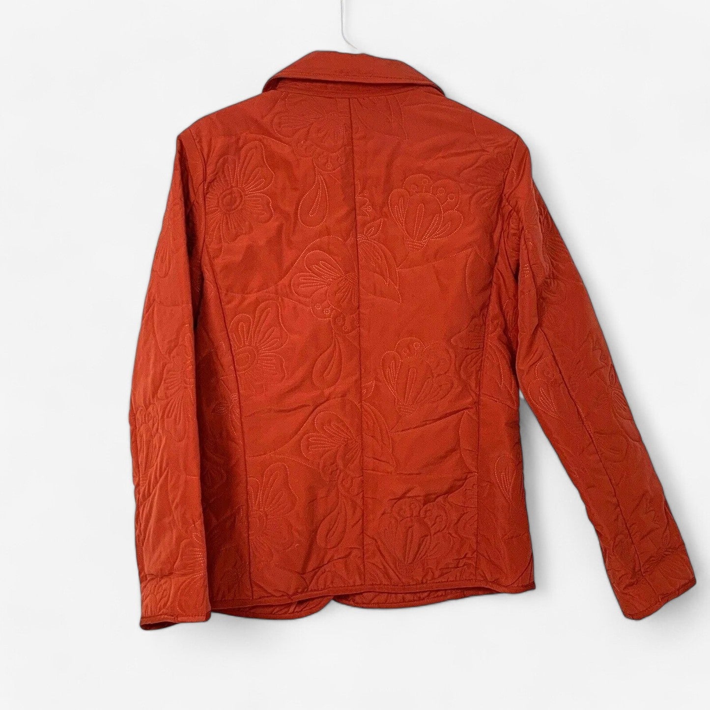 Lemon Grass Studio Women's Snap-Up Jacket - Orange - Size M - Pre-Owned