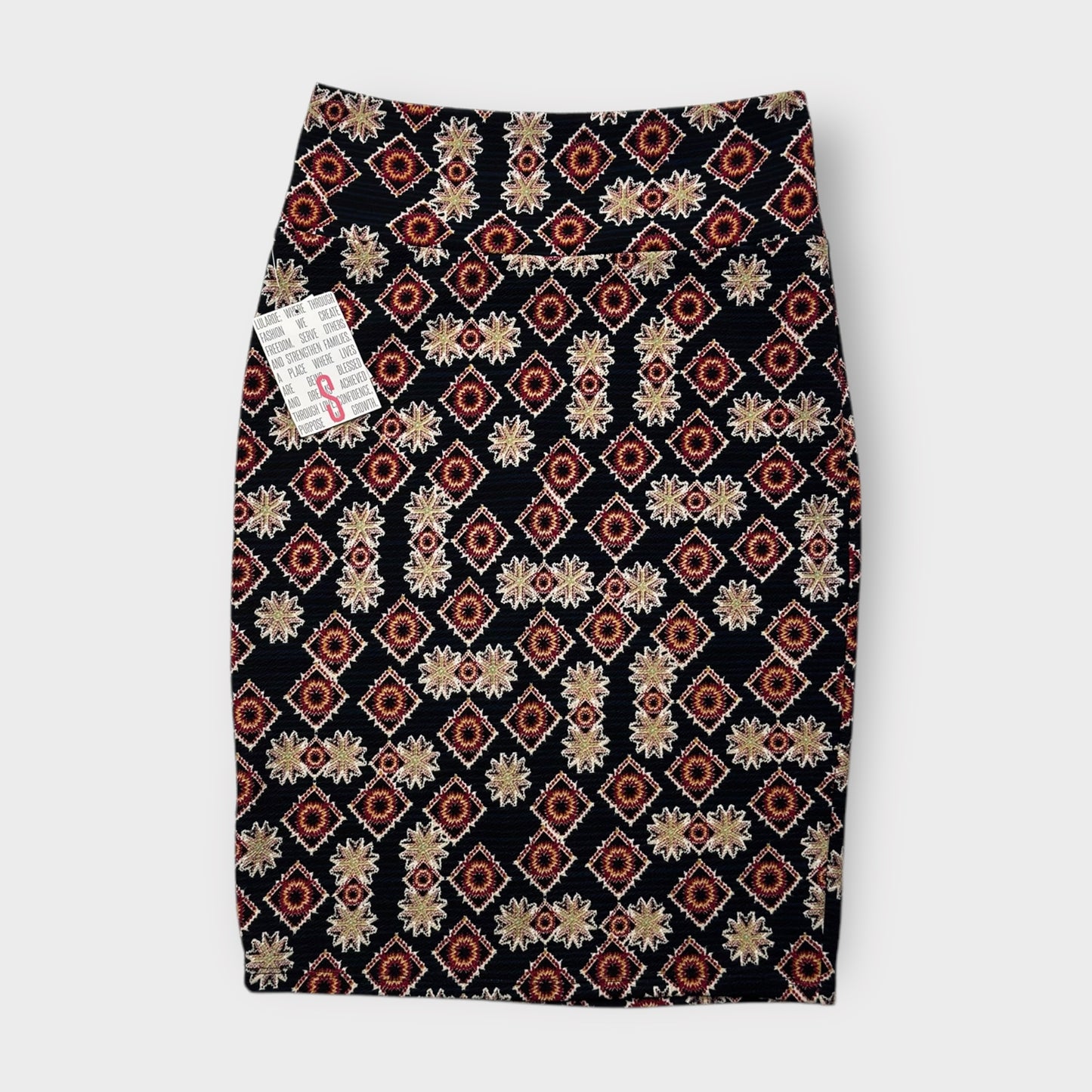 LuLaRoe Cassie Pencil Skirt - Multicolor Starburst - Women's S (4-6) - NWT