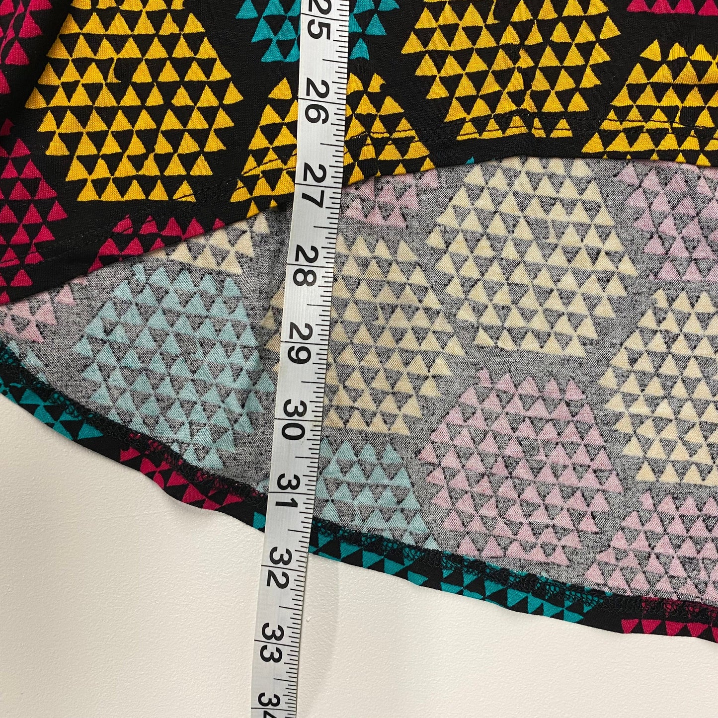 LuLaRoe Womens Size XXS Multicolor Geometric/Honeycomb IRMA S/s Top NWT