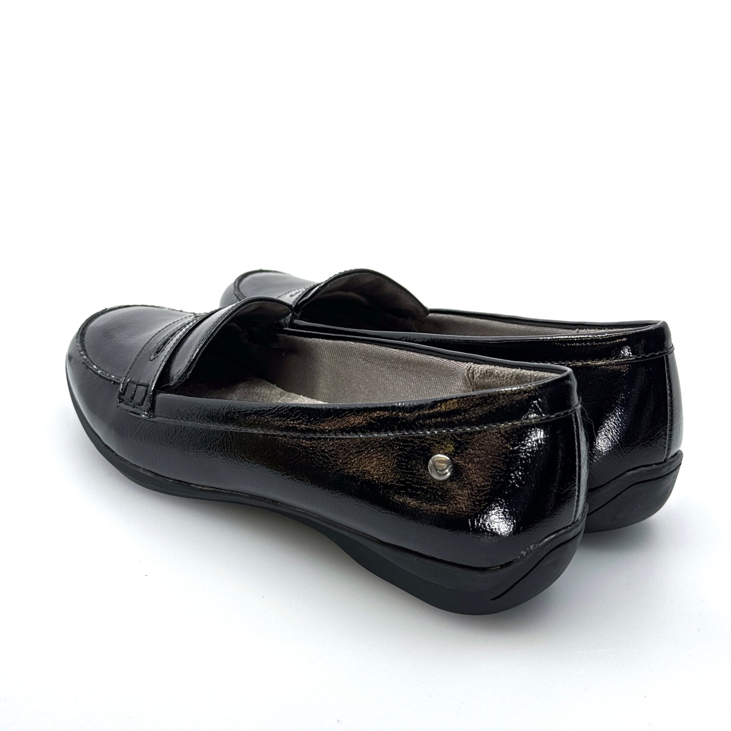 LifeStride | Womens Patent Leather Loafers | Color: Black | Size: 10M | EUC