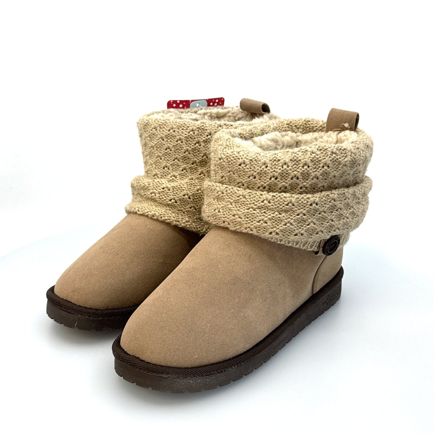 Muk Luks Essentials | Womens Laurel Boot | Color: Beige/Fawn Marl | Size: 6 | NWT