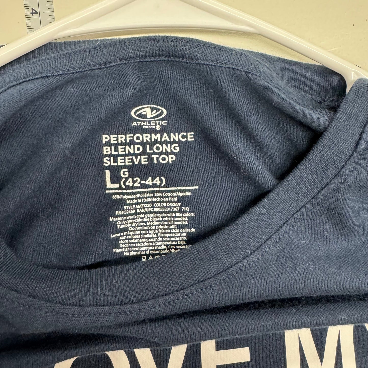 ‘I Love My Smoking Hot Wife’ | Mens L/s Loose Fit T-Shirt | Color: Blue | Size: L