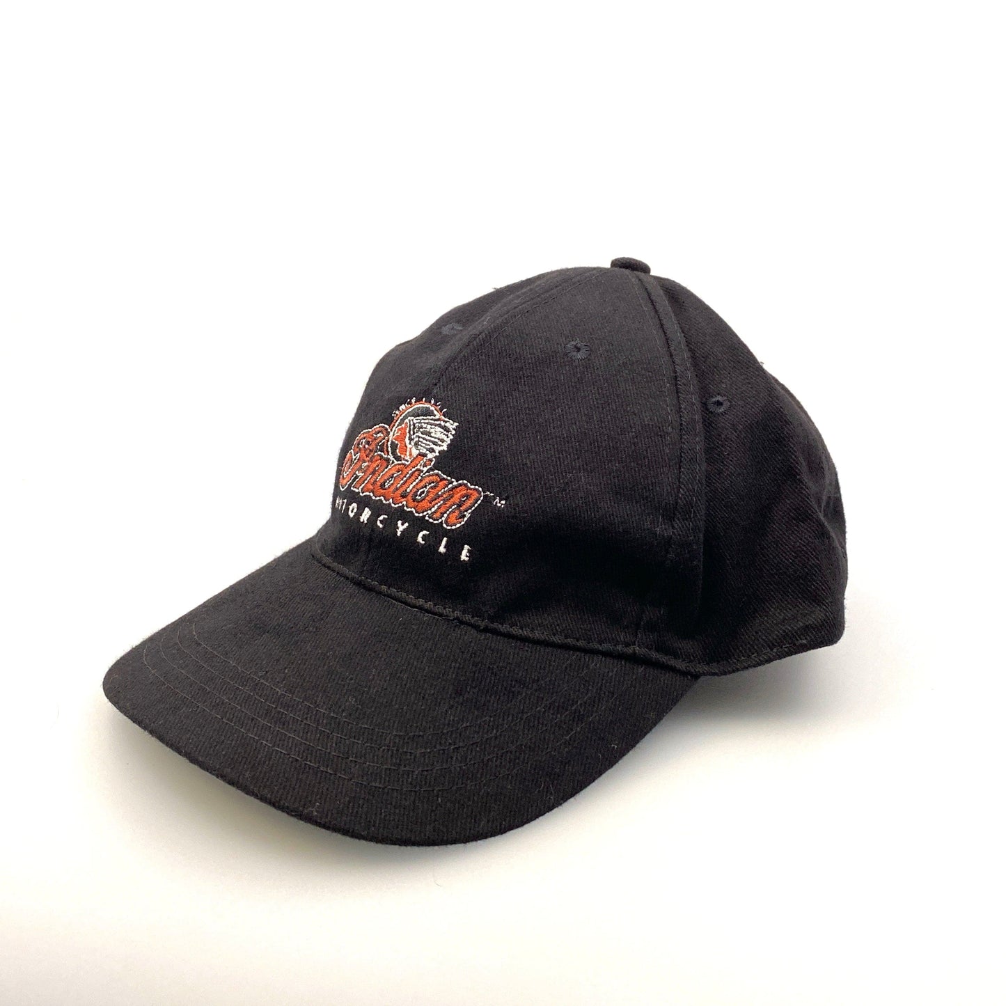 Indian Motorcycles Mens Black Adjustable Dad Baseball Hat Logo Cap