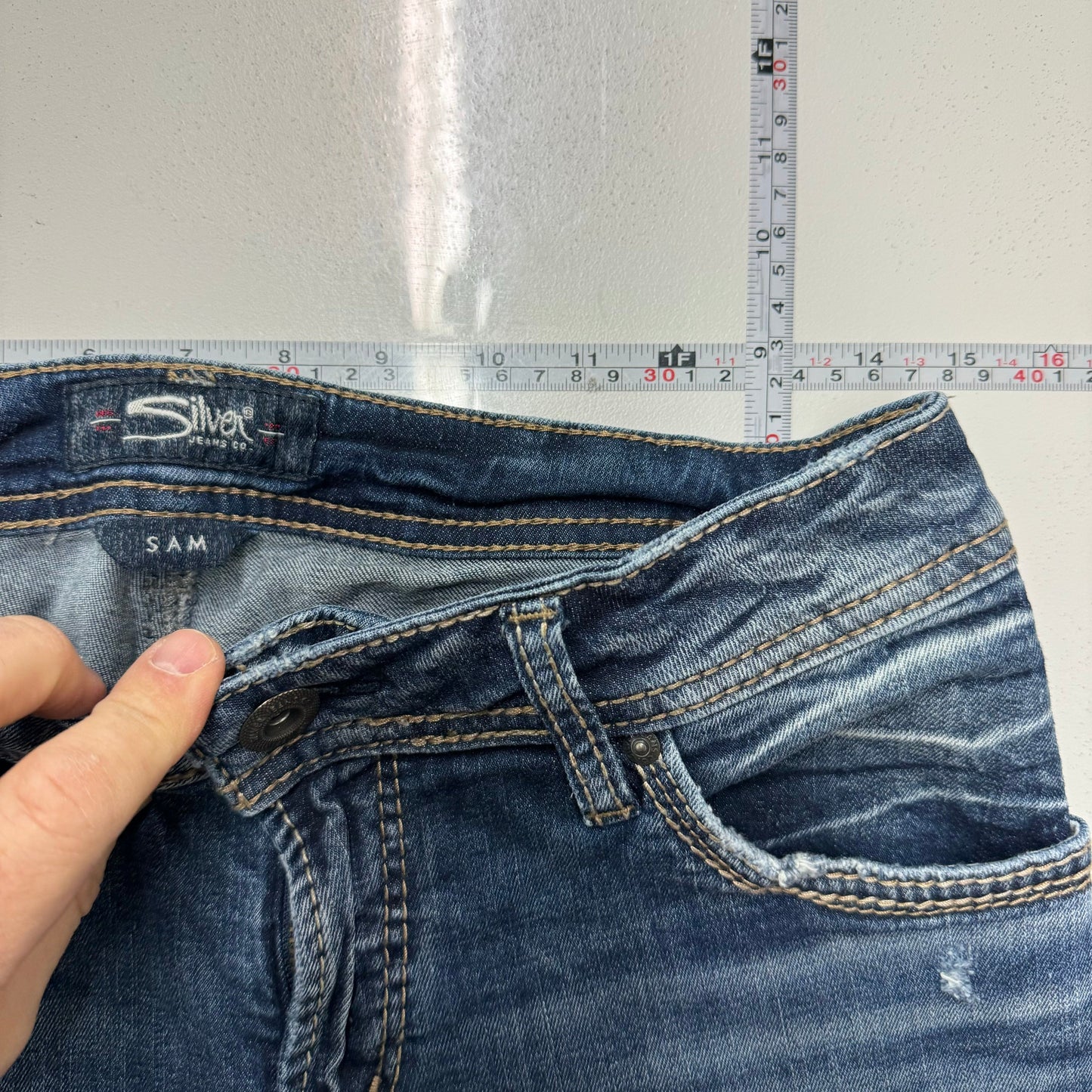 Silver Jeans Co. Women's SAM Skinny Jeans - Size 28/25 - Blue