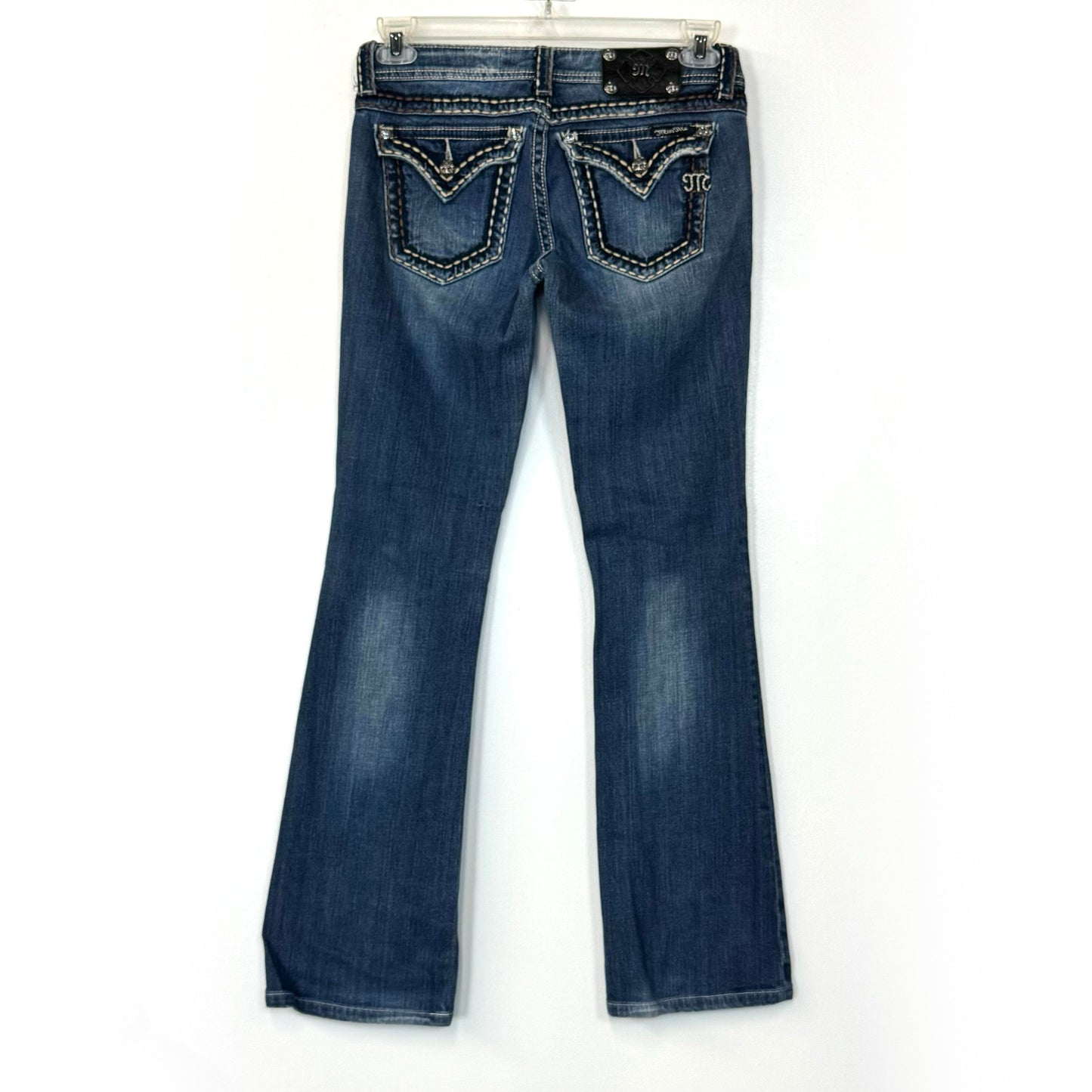 Miss Me Women's Denim Bootcut Jeans - Machine Washable Comfort for Everyday Wear - Available in Blue - Size 28