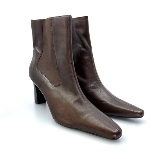 Predictions Womens Size 11 Zip Up Pointed Ankle Heeled Boots NWT