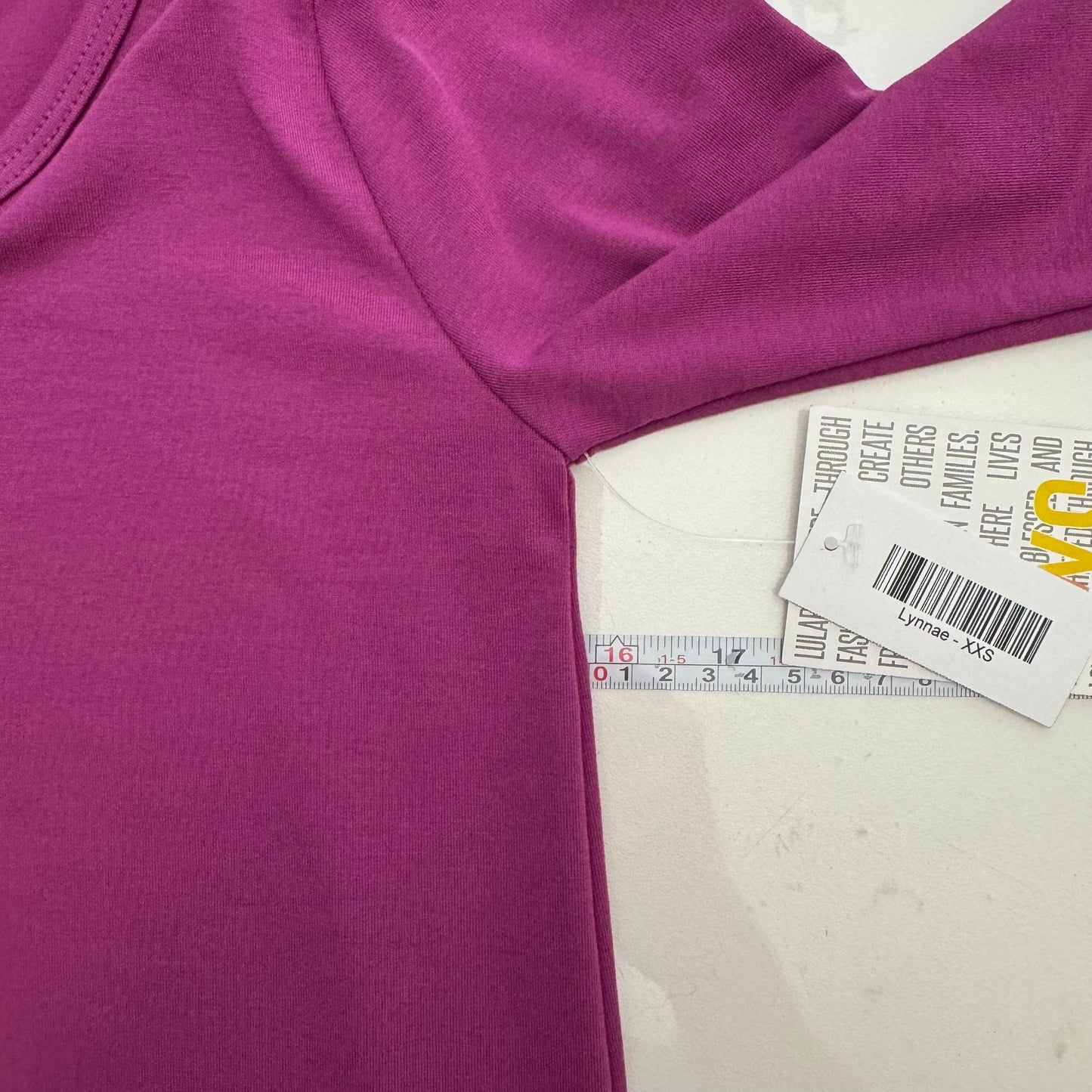 LuLaRoe Vault | Lynnae High-Low L/s Top | Size: XXS (00-0) | Purple | Solid | NWT