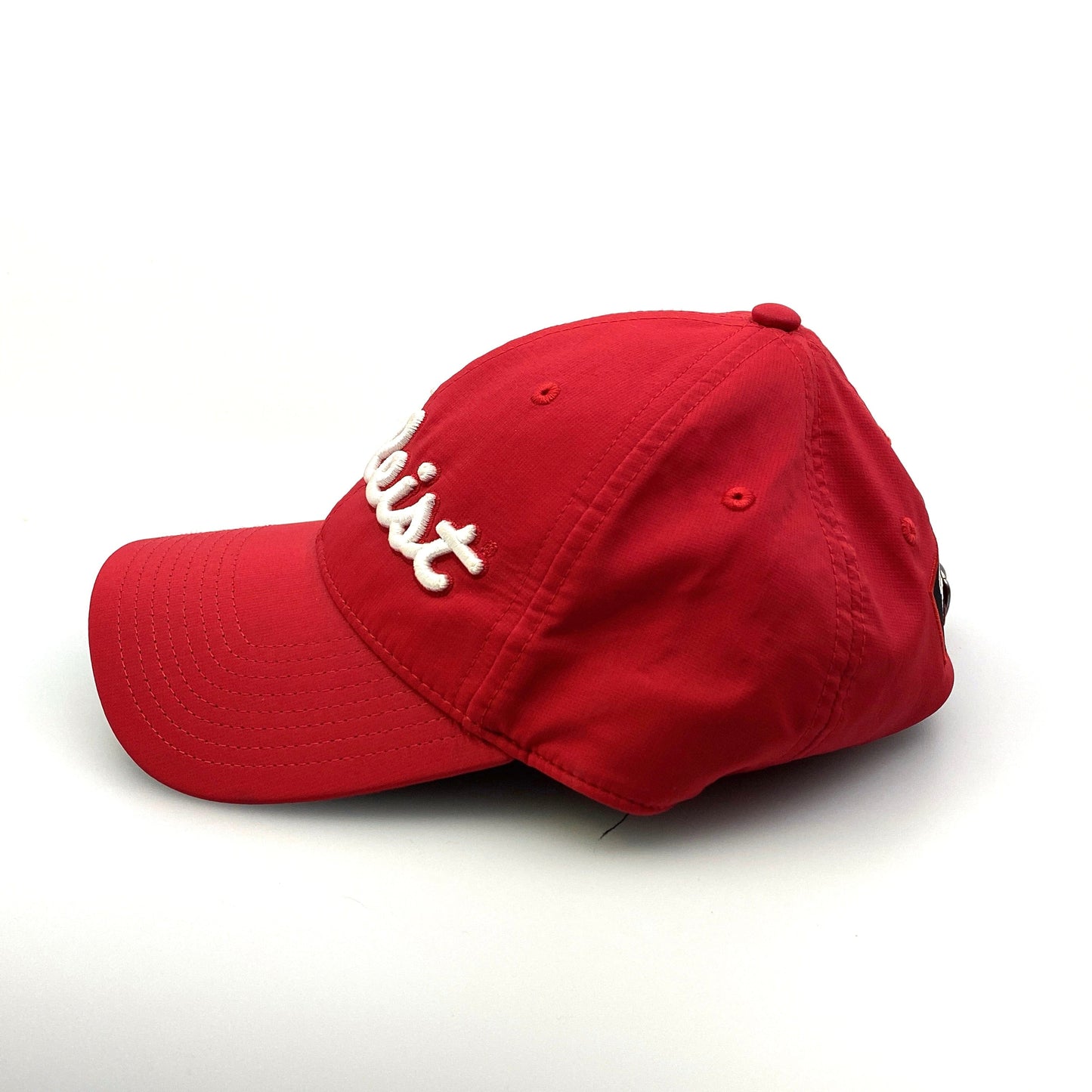 Titleist Mens Red Adjustable Golf Baseball Hat Cap Breathable - BCC Shotgun Blast Pre-Owned