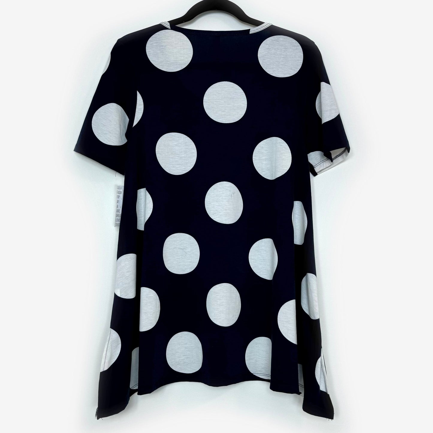 LuLaRoe Vault | Perfect T Swing Top | Size: S (8-14) | Color: Blue/White | Polka Dot | NWT