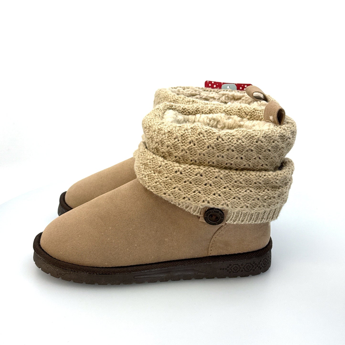 Muk Luks Essentials | Womens Laurel Boot | Color: Beige/Fawn Marl | Size: 6 | NWT
