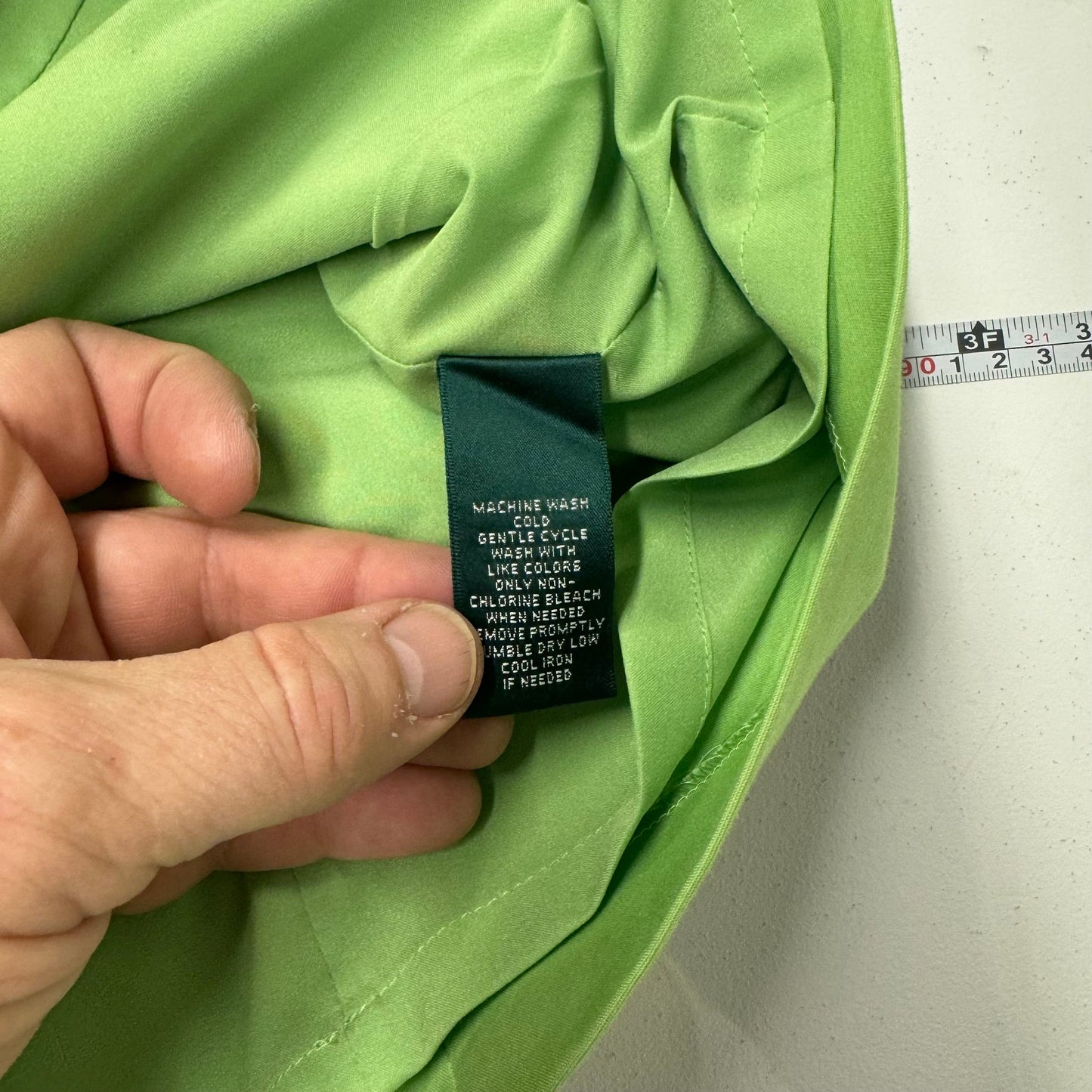 Lauren Ralph Lauren Women's Sleeveless A-Line Dress - Size 10 - Green - Pre-Owned