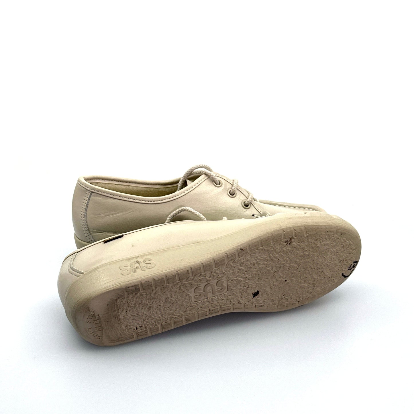 SAS | Womens Siesta Lace-Up Oxfords | Color: Beige | Size: 6M | GUC