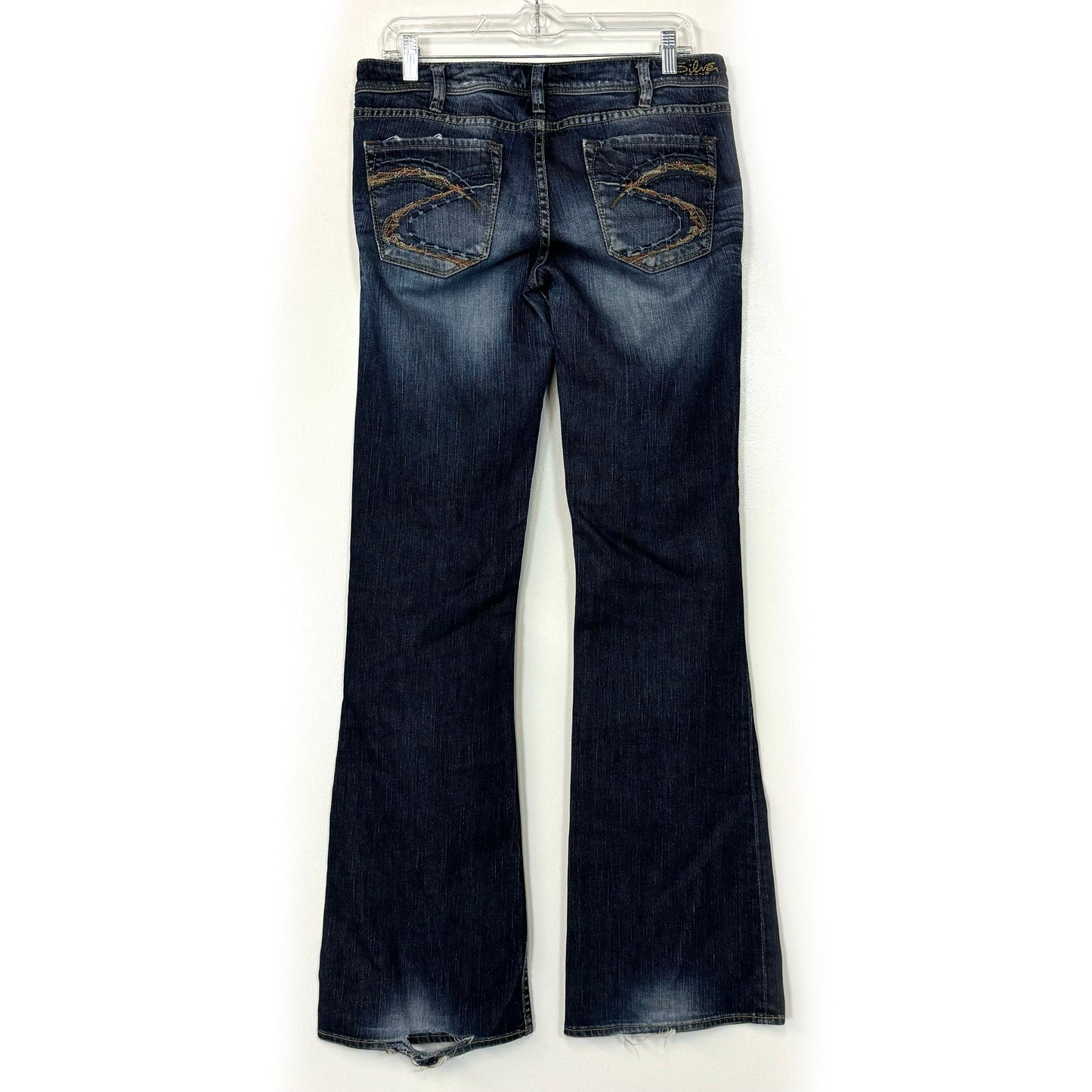 Silver Jeans Aiko – Womens Wide Leg Denim for Casual Wear – Color: Blue – Size: 30/35