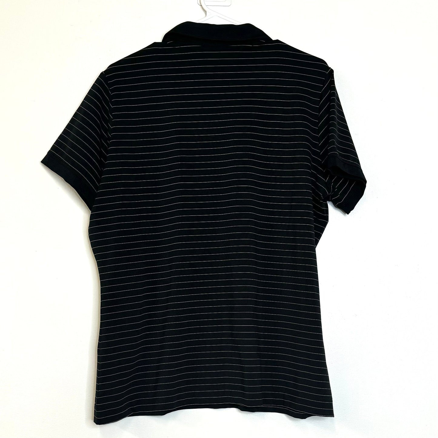 NIKE GOLF | Womens Striped S/s Golf Top | Color: Black/White | Size: XL | Pre-Owned