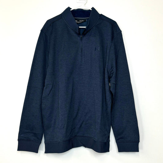 Under Armour | Mens Loose Fit 1/4 Zip Pullover | Color: Blue | Size: XXL | NWT