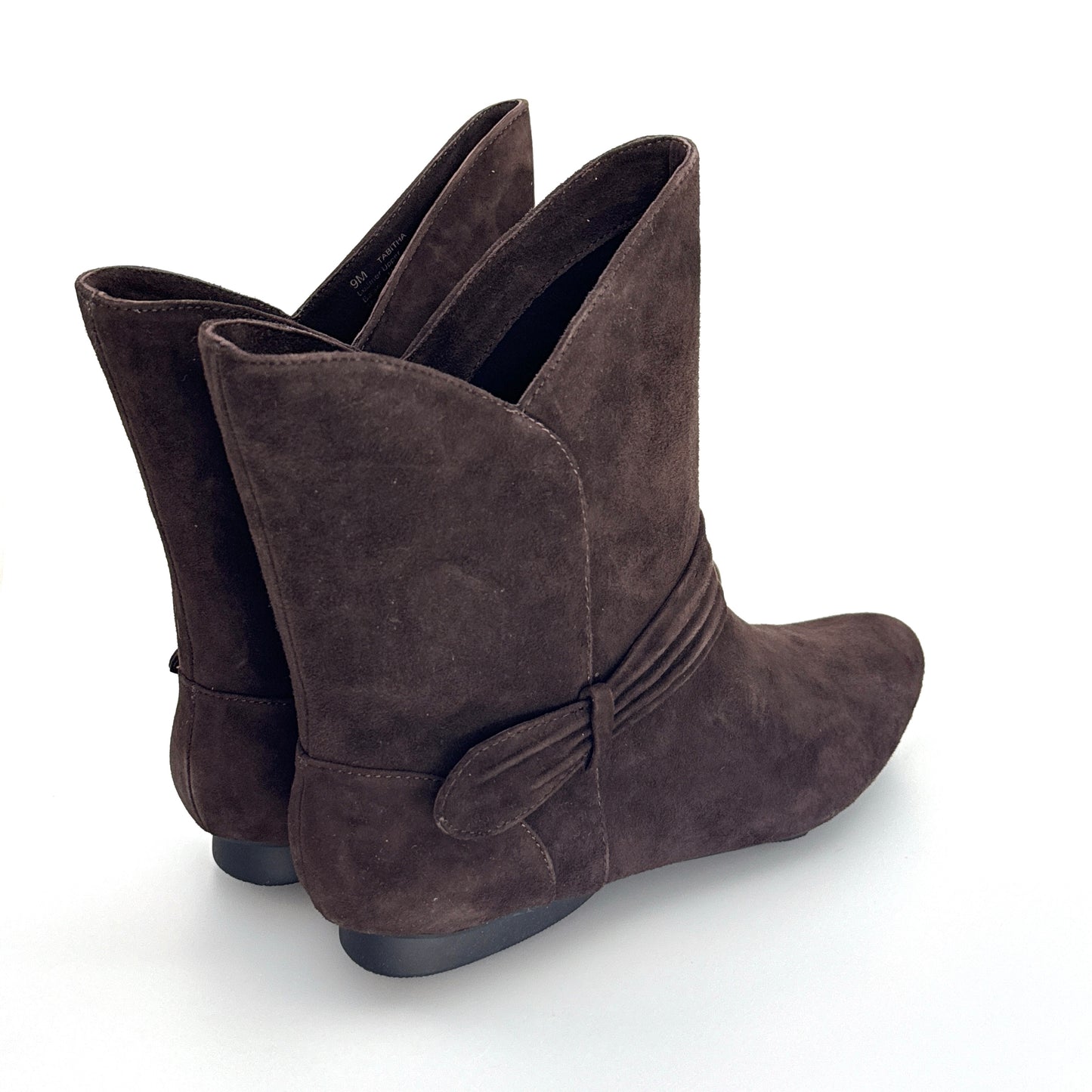 MeToo | Womens Tabitha Suede Ankle Boots | Color: Brown | Size: 9M | NIB