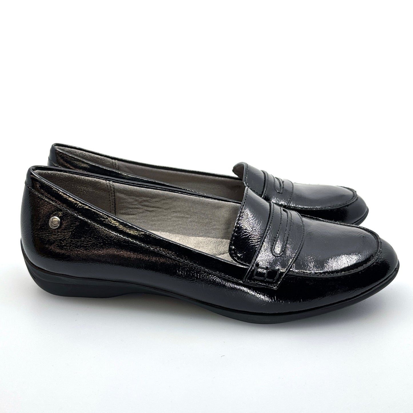 LifeStride | Womens Patent Leather Loafers | Color: Black | Size: 10M | EUC