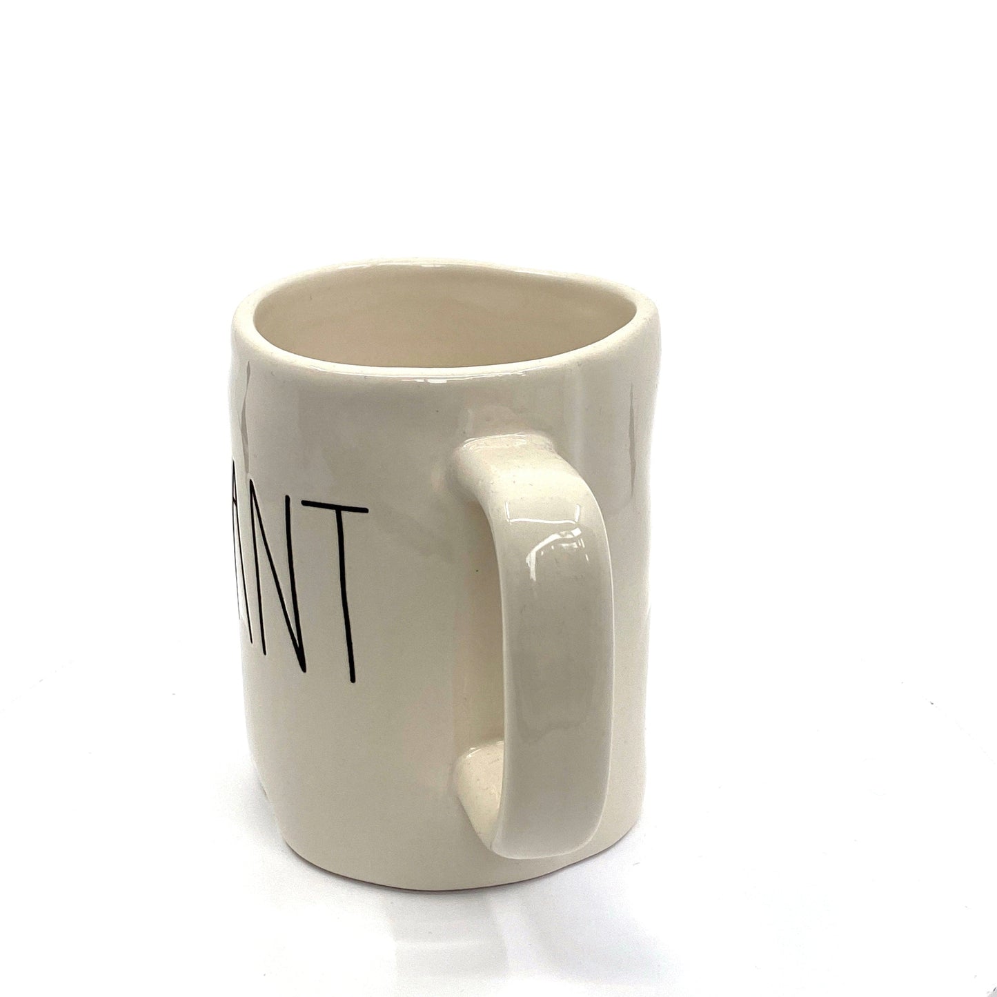 Rae Dunn Artisan Collection ‘BRILLIANT’ Large Letter White Coffee Cup Mug By Magenta
