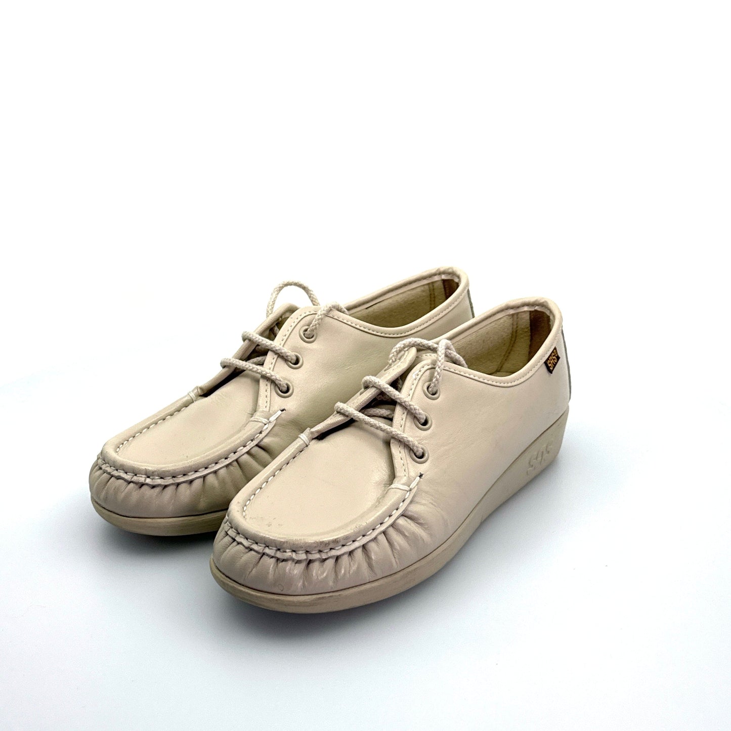 SAS | Womens Siesta Lace-Up Oxfords | Color: Beige | Size: 6M | GUC