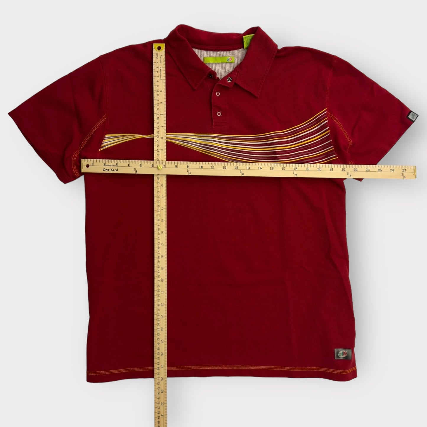 Mountain Dew Men's Short Sleeve Polo Golf Shirt - XL - Red - EUC