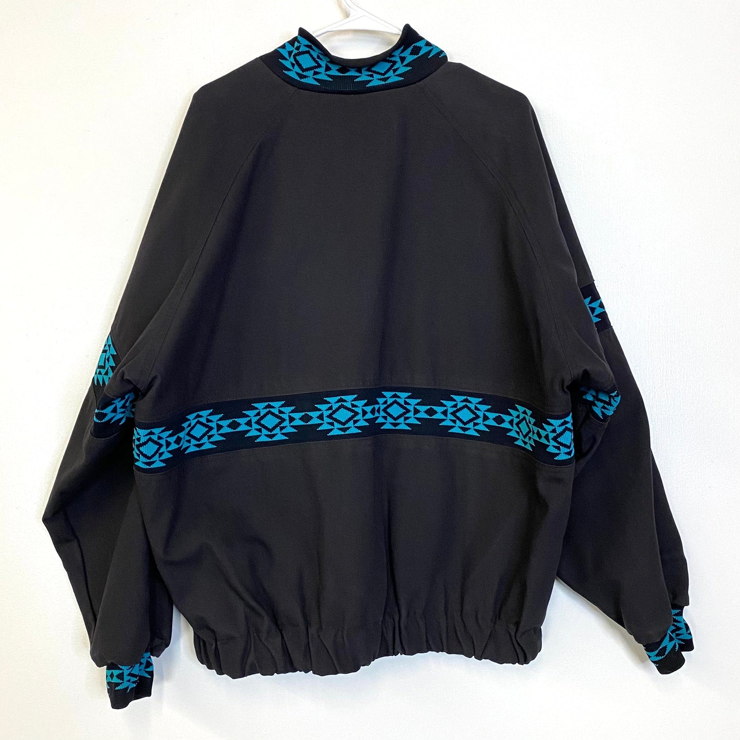 Vintage Walls Western Wear USA Mens XL Rancher Teal/Black Canvas Work Chore Coat Jacket