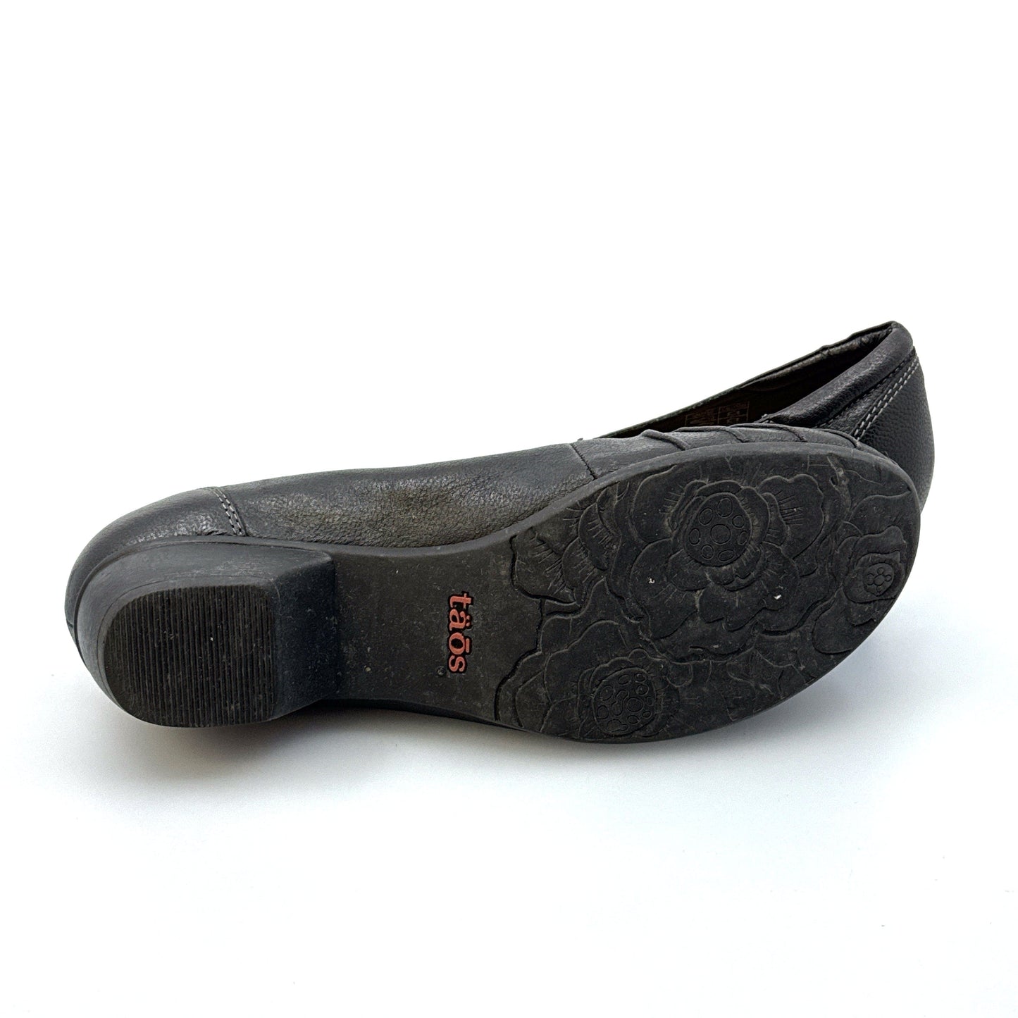 Taos | Womens Calypso Leather Slip-On Shoes | Color: Black | Size: 9 | Pre-Owned