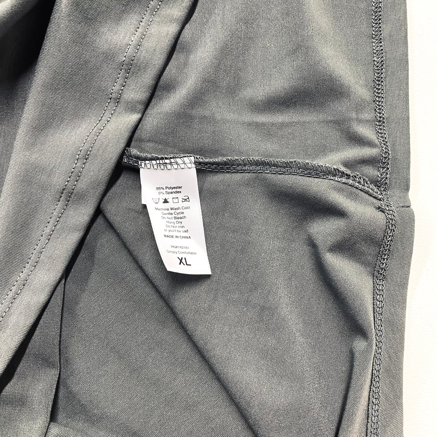 LuLaRoe Womens XL Solid Smoke Gray Classic T S/s Top | NWT