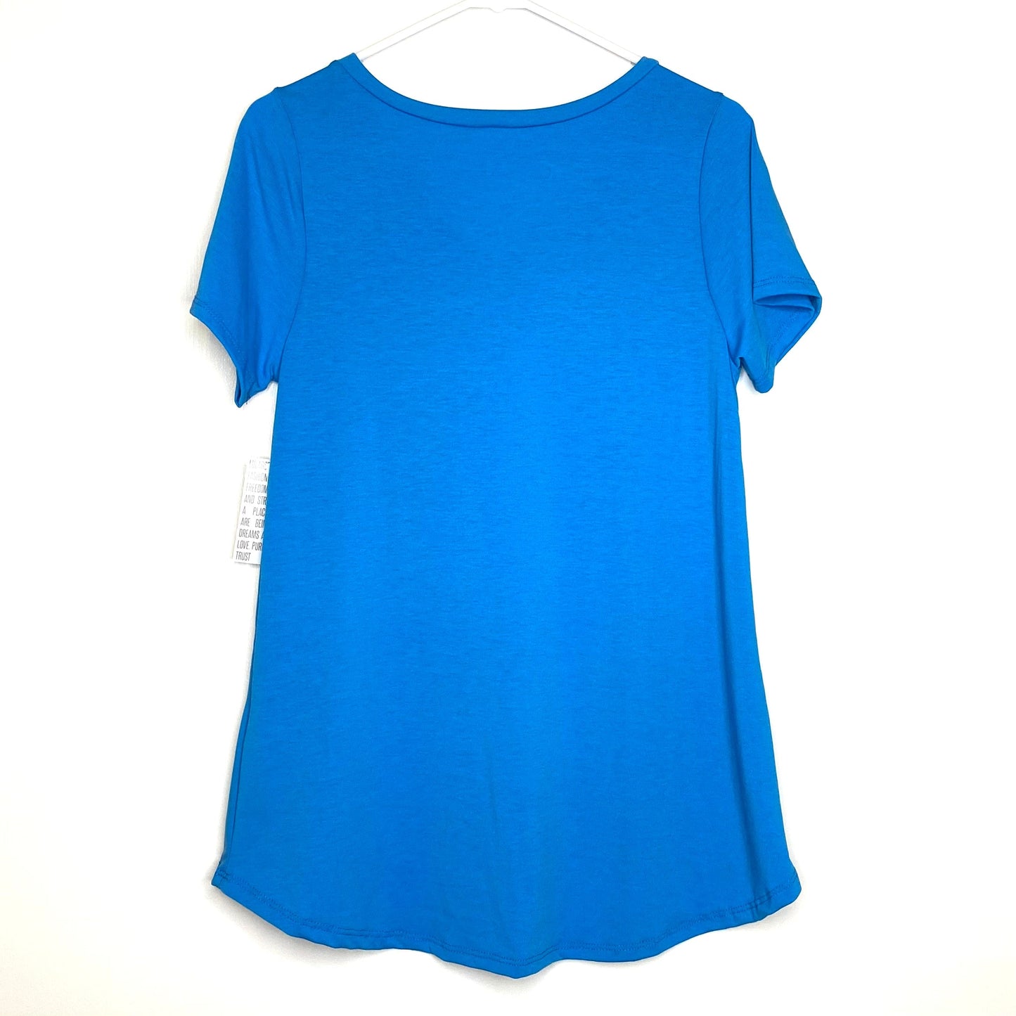 LuLaRoe Womens S Sky Blue Christy T Striped Top S/s NWT