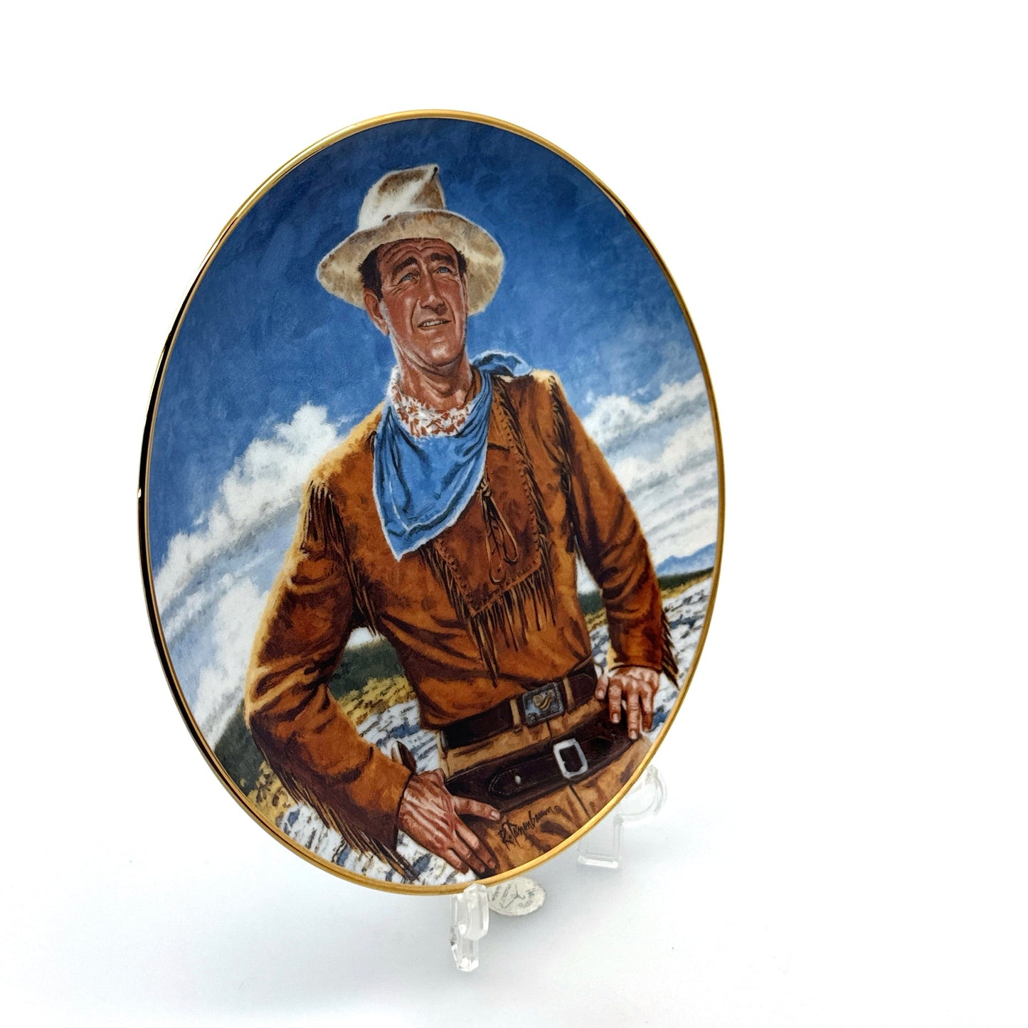 John Wayne | The Duke | Franklin Mint Collectors Plates Series | 8 in. | Excellent
