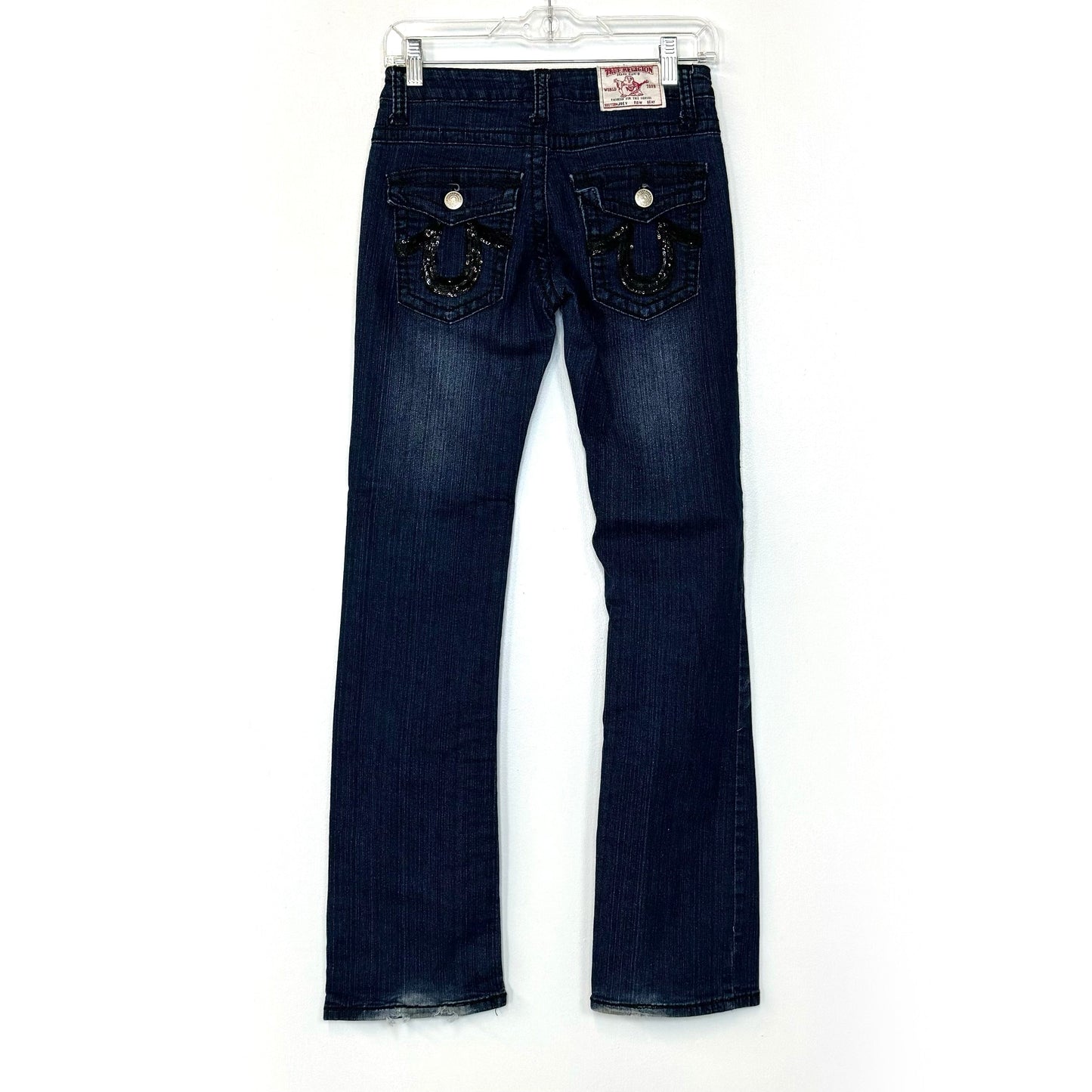 True Religion Womens Joey Jeans – Comfortable Fit for Everyday Wear – Perfect for Casual Outings – Available in Blue, Size 28