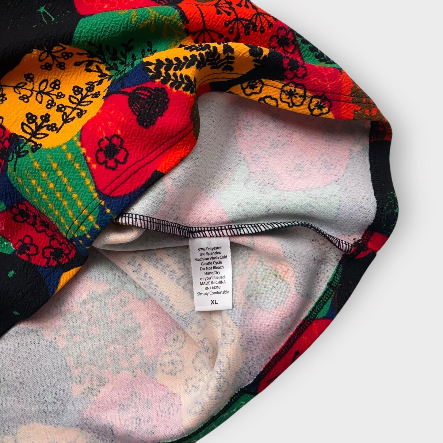 LuLaRoe Cassie Pencil Skirt - Multicolor Retro Floral - Women's XL (16-18) - NWT