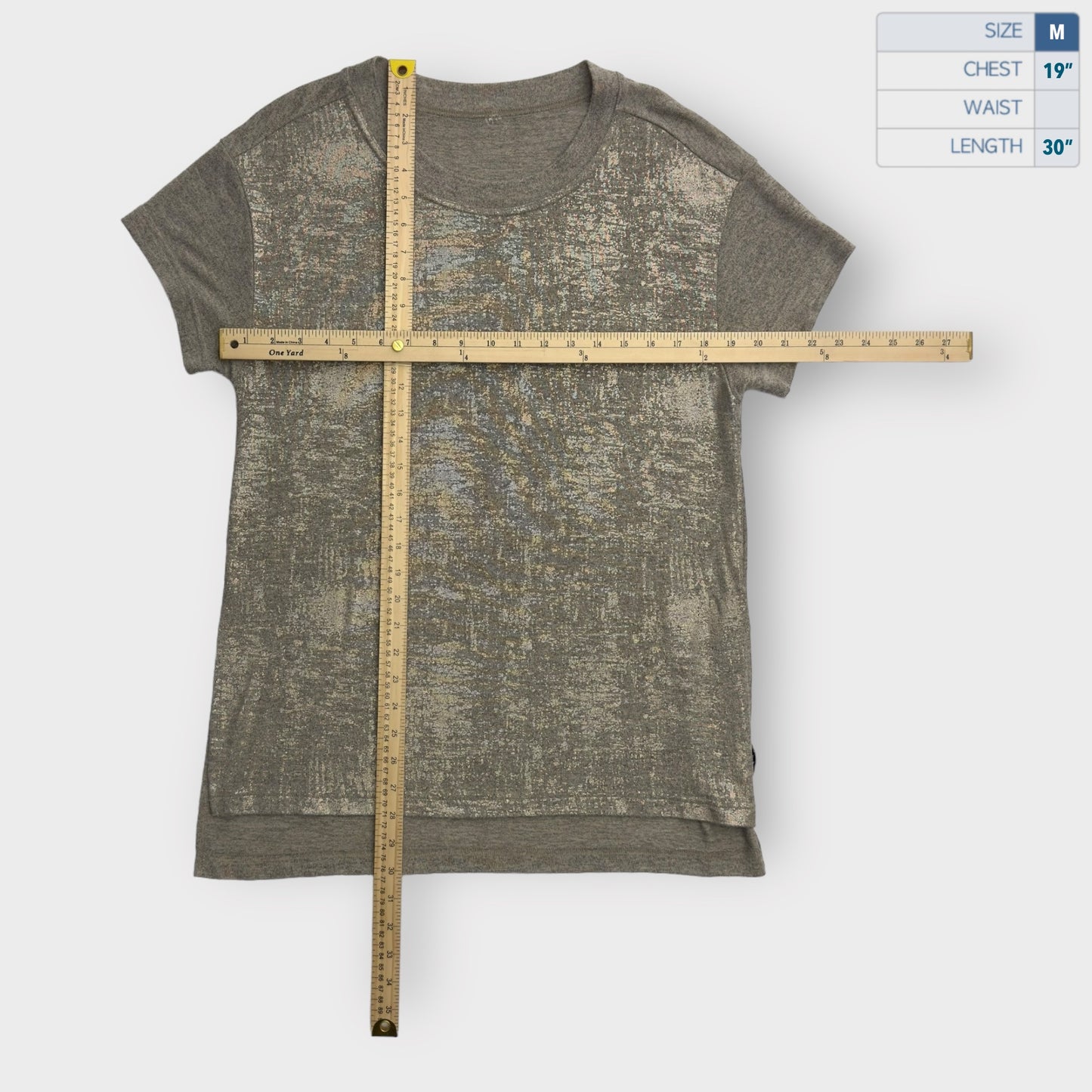 Seven for All Mankind Women's Gold Short Sleeve Top - Size M - GUC