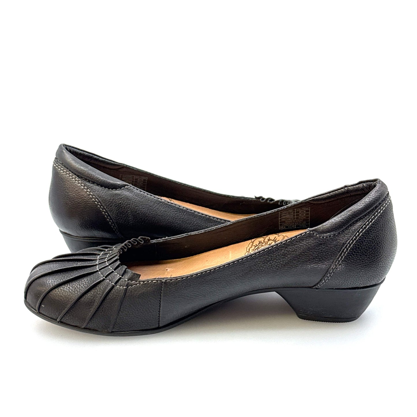 Taos | Womens Calypso Leather Slip-On Shoes | Color: Black | Size: 9 | Pre-Owned