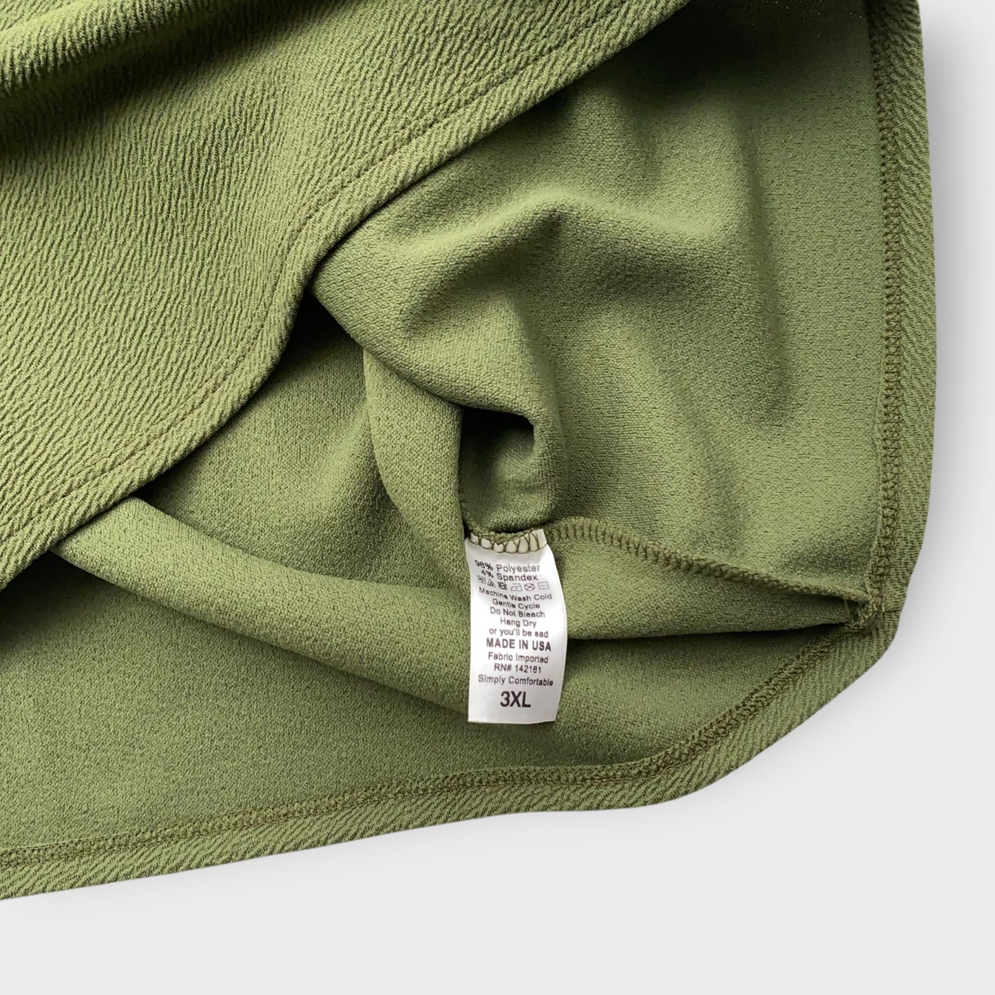 LuLaRoe Cassie Pencil Skirt - Olive Green Solid - Women's 3XL (24-26) - NWT