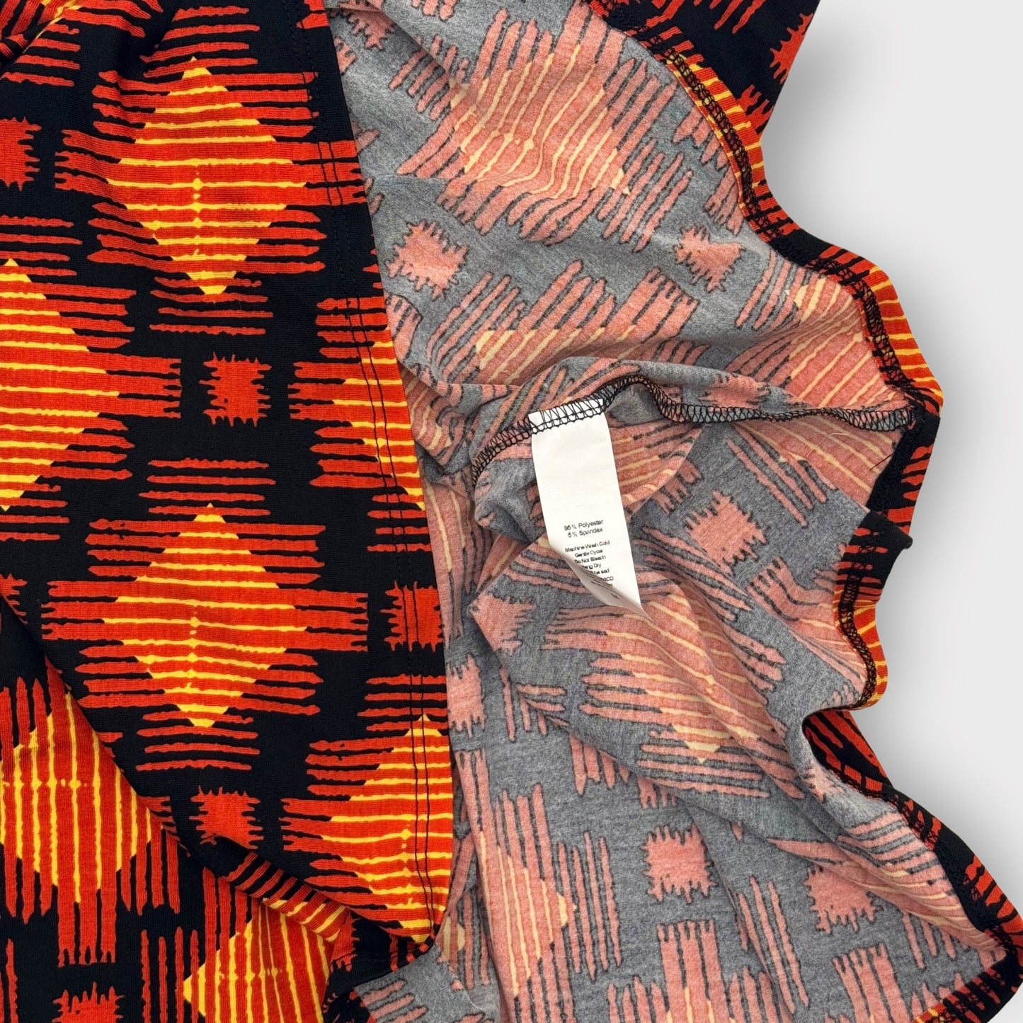 LuLaRoe Madison Pleated Skirt | M (10-12) | Orange/Yellow Southwestern Stripes | NWT