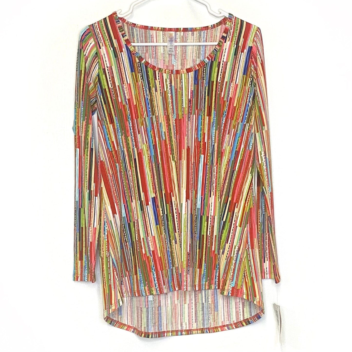 LuLaRoe Vault | Lynnae L/s Top | Size: XS (2-4) | Multicolor | Loom Patten | NWT