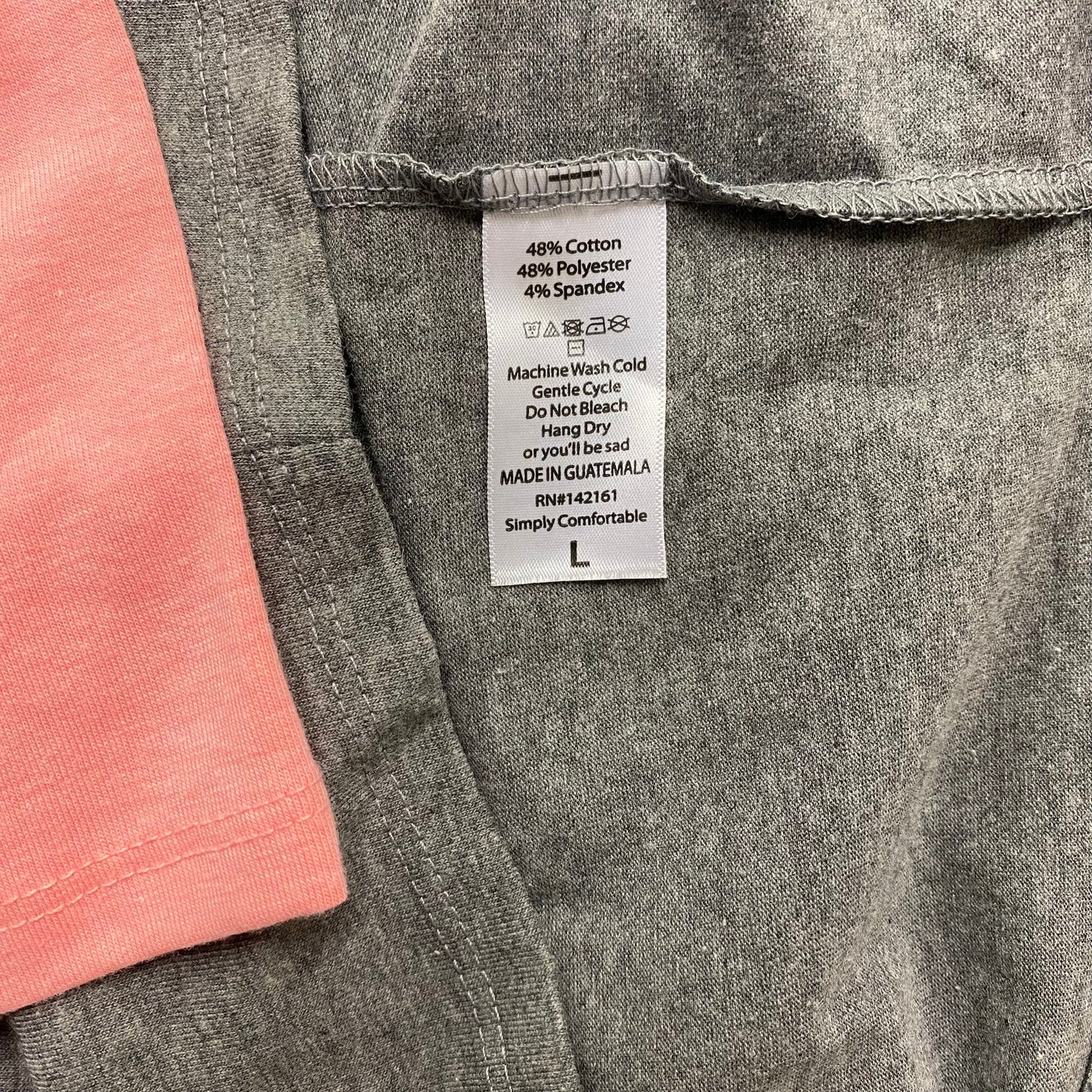 LuLaRoe Julia Bodycon Dress | L (12-14) | Pink/Gray | Colorblock | NWT