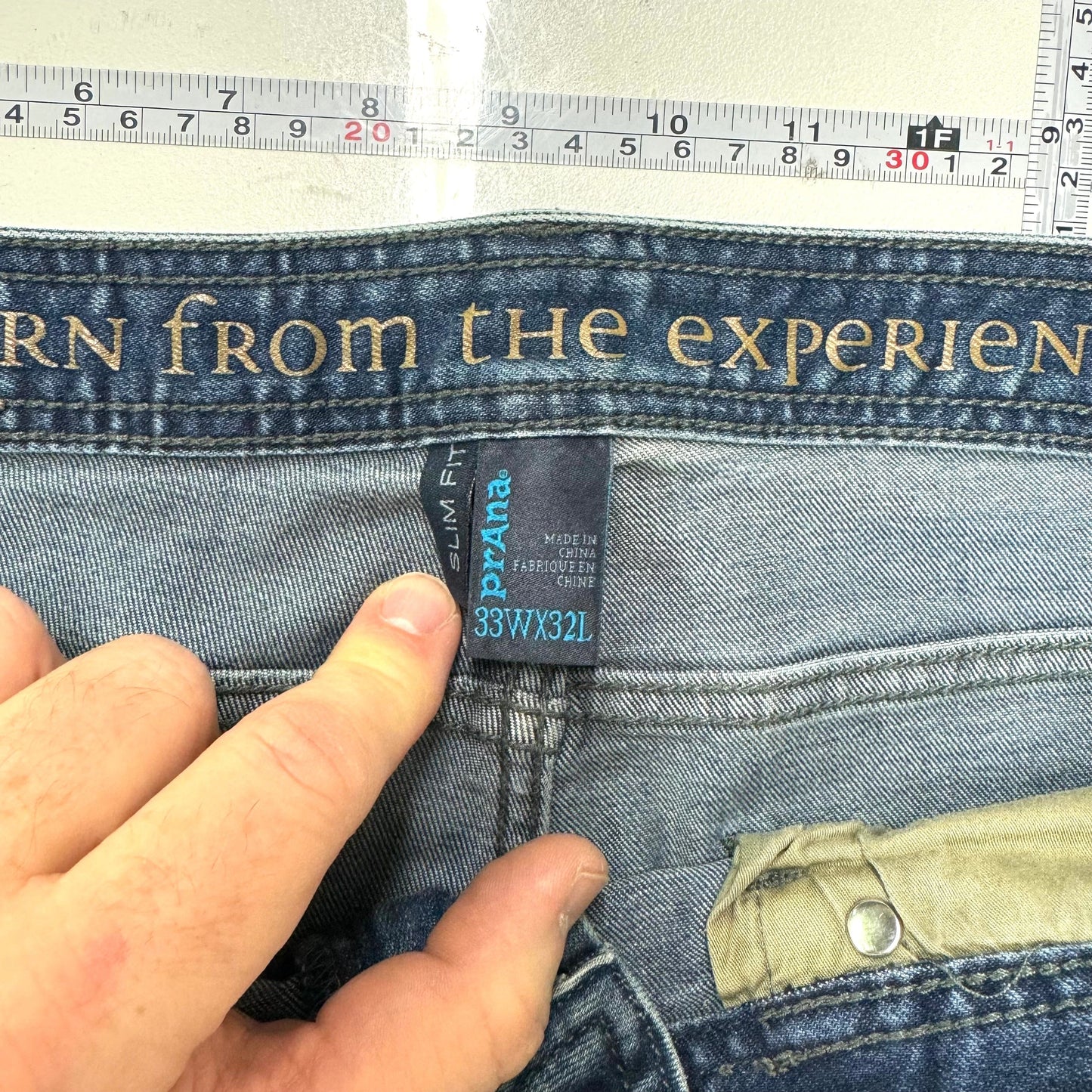 Prana Men's Straight Leg Jeans - Pre-Owned Quality - Perfect for Everyday Wear - Available in Blue, Size 38x32