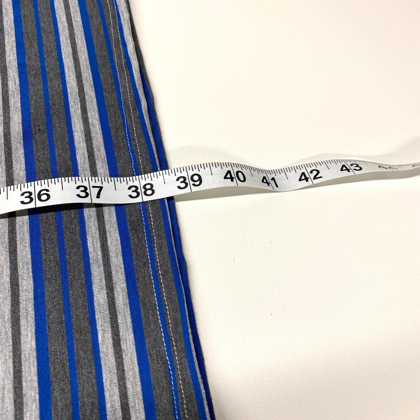 LuLaRoe Womens M Debbie Blue/Gray Balanced Stripes L/s Sheath Dress NWT