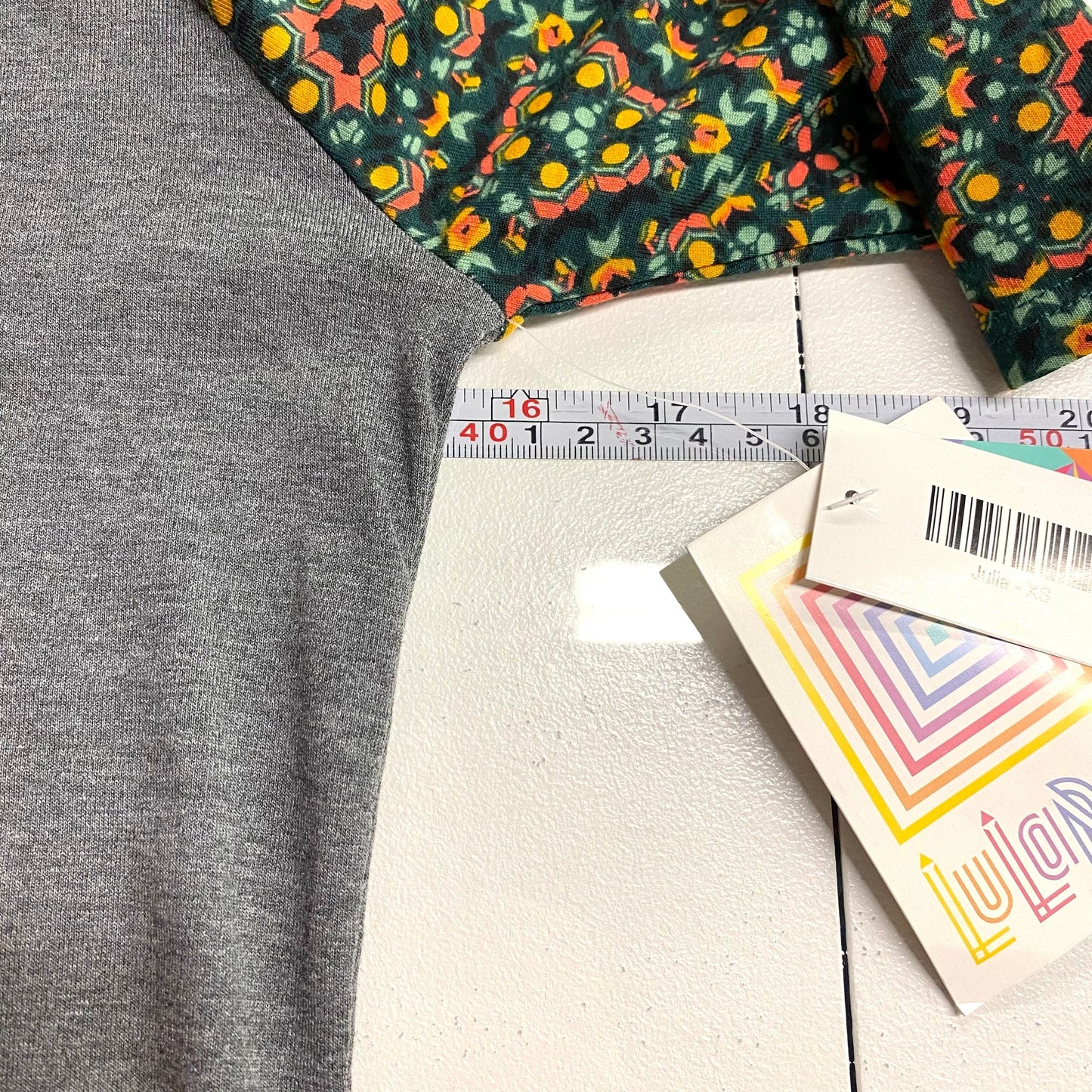 LuLaRoe Julia Bodycon Dress | XS (2-4) | Gray/Green | Floral | NWT