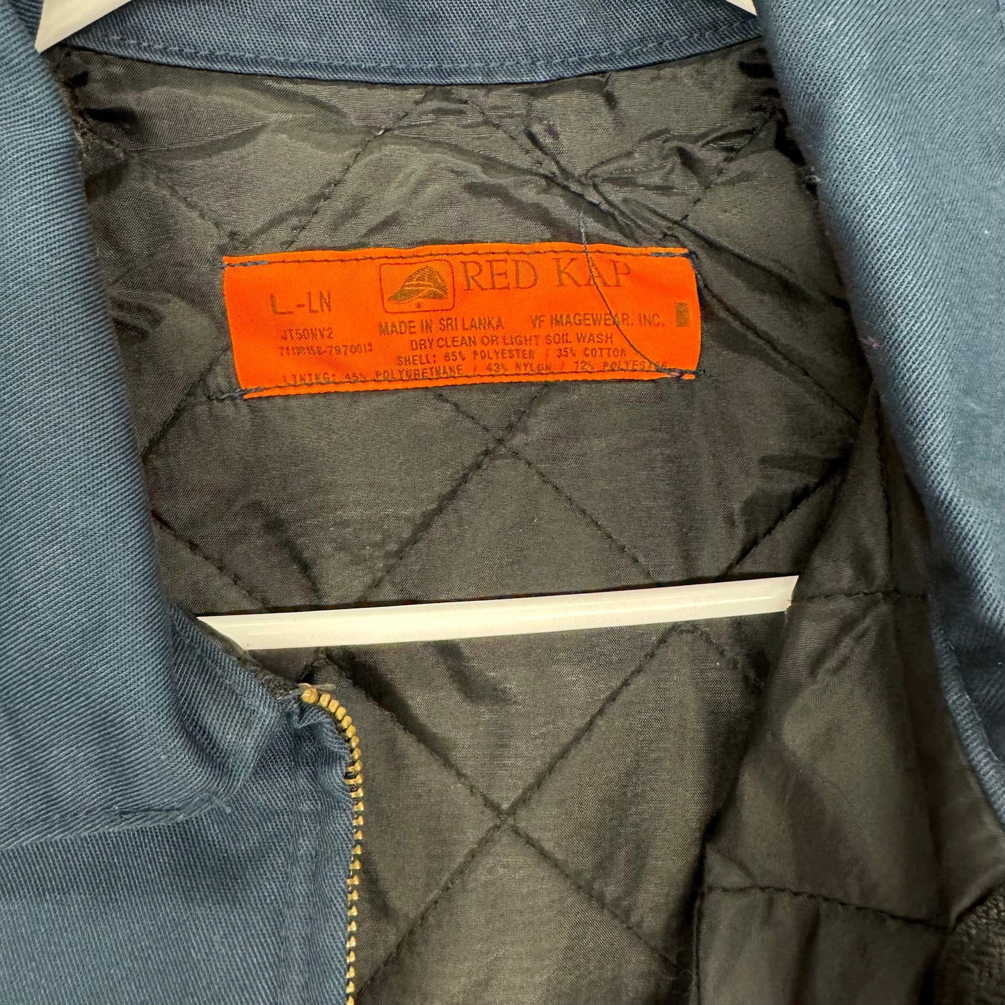Red Kap | Perma-Lined Panel Jacket (Long) | Color: Navy Blue | Size: L-LN | Pre-Owned