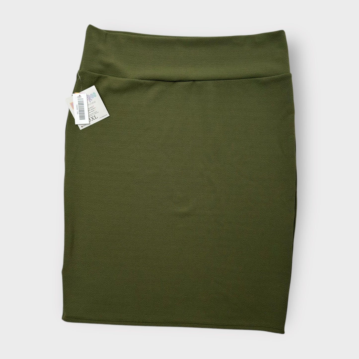 LuLaRoe Cassie Pencil Skirt - Olive Green Solid - Women's 3XL (24-26) - NWT